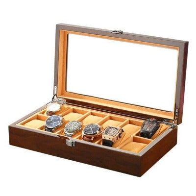 Boîte à montre en bois 12 emplacements Limenia™