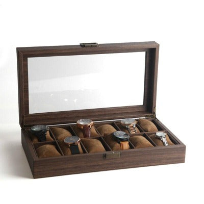 Boîte à montre en bois 12 emplacements Limenia™