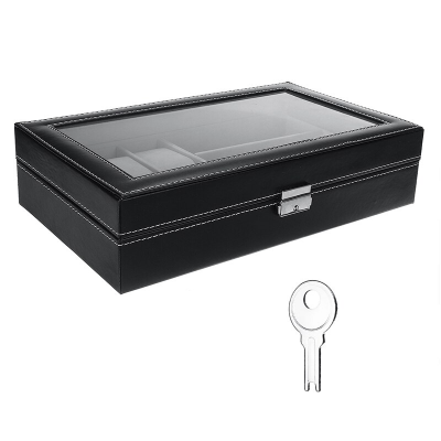 Boîte à montre en cuir 6 emplacements + bijoux Limenia™