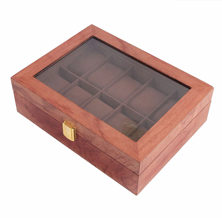 Boite à montres en bois 10 emplacements