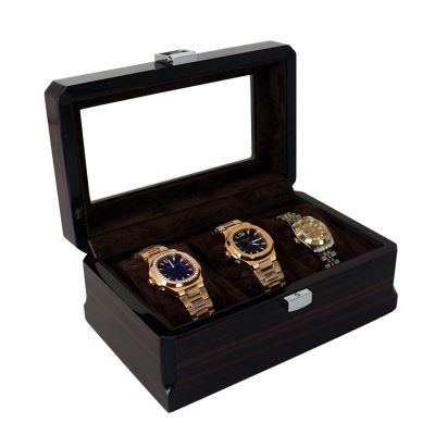 Boîte à montre en bois 3 emplacements Limenia™ 200000130 Limenia