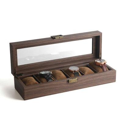 Boîte à montre en bois 6 emplacements Limenia™ 200000130 Limenia