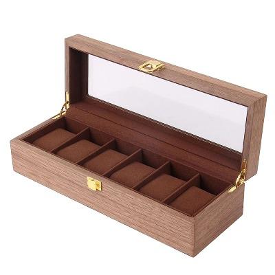 Boite à montre en bois 6 emplacements Limenia™ 200000130 Limenia