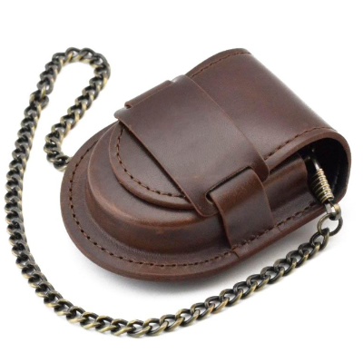 Etuis à montre de voyage cuir marron Limenia™