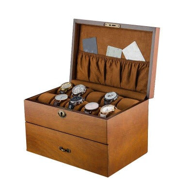 Boîte à montre en bois clair 20 emplacements Limenia™