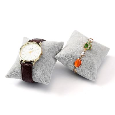 Coussin à montre & bijoux en velours gris Limenia™ 200000130 Limenia