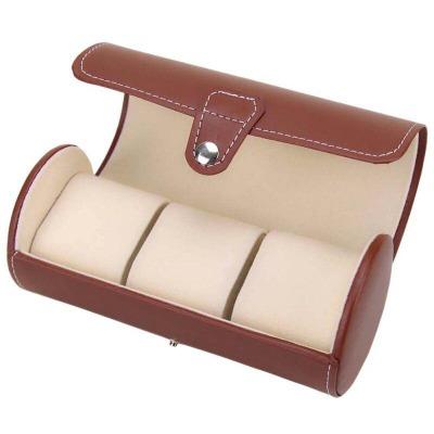 Etui à montre de voyage en cuir 3 slots Limenia™ 200000130 Limenia
