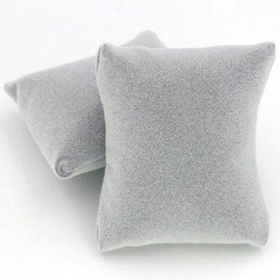 Lot de 3 coussins montre & bijoux velours gris Limenia™ 200001479 Limenia