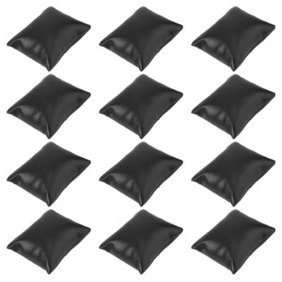 Lot de 12 coussins à montre & bracelet en similicuir noir Limenia™