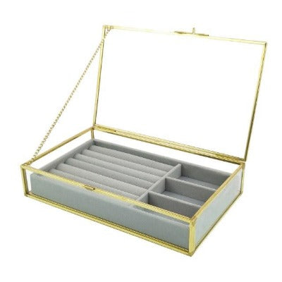 Boite à bijoux transparent en verre Limenia™