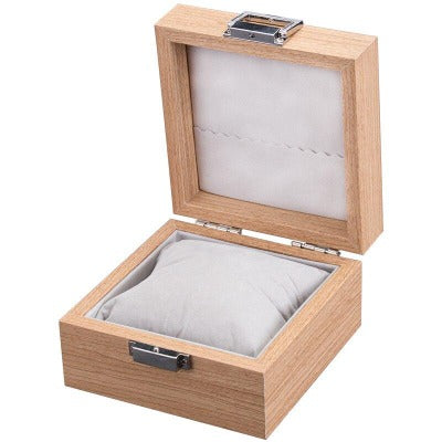 Boîte à montre en bois clair simple Limenia™