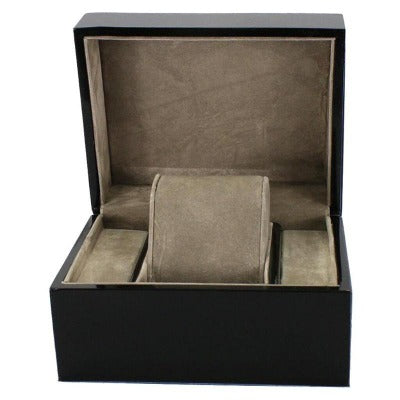 Boîte à montre en bois noir simple Limenia™