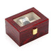 Boîte à montre en bois or & rouge 3 emplacements Limenia™