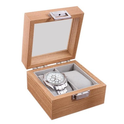 Boîte à montre en bois clair double Limenia™