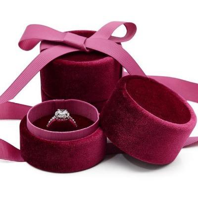 Petite boîte à bijoux, velours lilas - Perrine & Antoinette