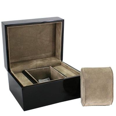 Boîte à montre en bois noir simple Limenia™ 200000130 Limenia