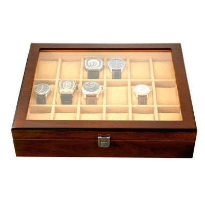 Boîte à montre en bois 18 emplacements Limenia™